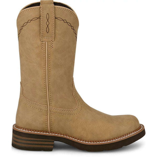 JUSTIN GYPSY LILLIE BEIGE ROUND TOE BOOT