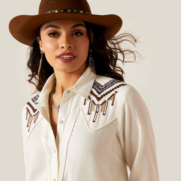 WOMENS CHIMAYO TRUJILLO SNAP SHIRT