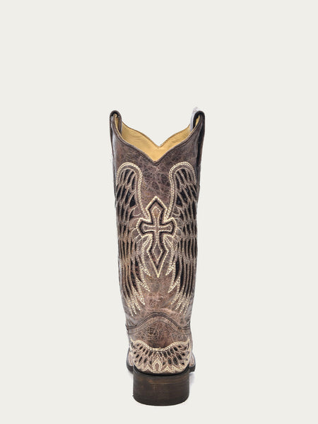 LD BLACK WING AND CROSS NARROW SQUARE