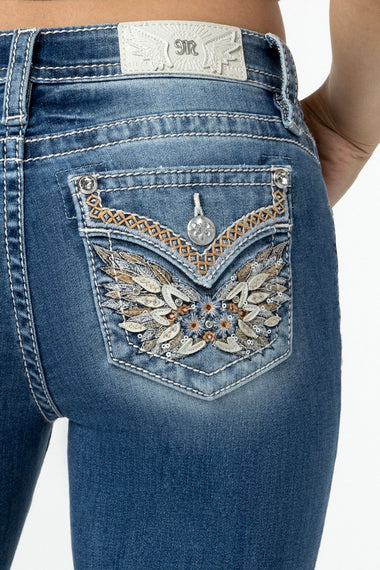 LADIES WARM WINGS BOOT CUT JEANS