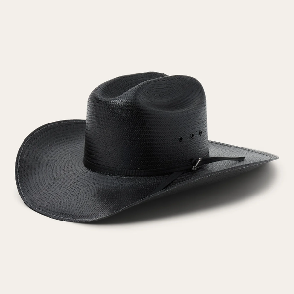 STETSON COAL MINE BLACK STRAW HAT