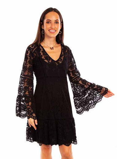 LADIES LACE DRESS WITH SLIP