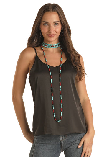 JUNIORS SATIN CAMI