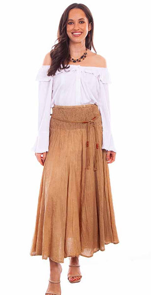 Ladies Acid Wash Full Length Skirt