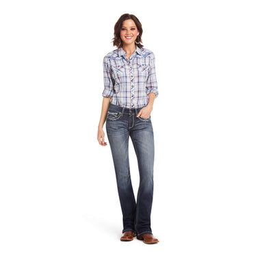 WMS ENTWINED MARINE ARIAT REAL MID RISE BOOT JEANS