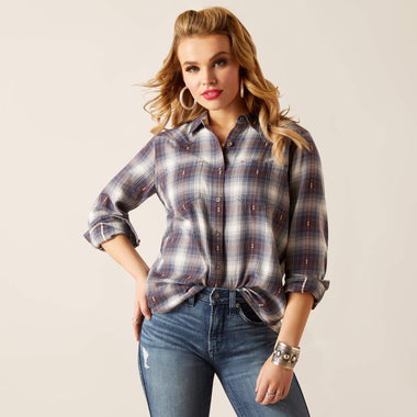 WOMENS REAL BILLIE JEAN LS FOLKSTONE SHIRT