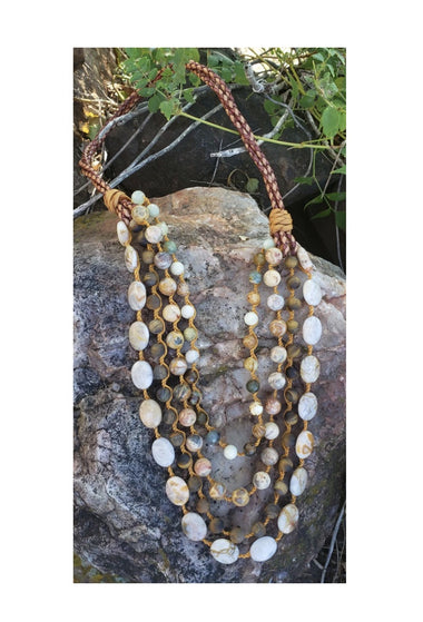 YELLOWSTONE 4 STRAND NECKLACE