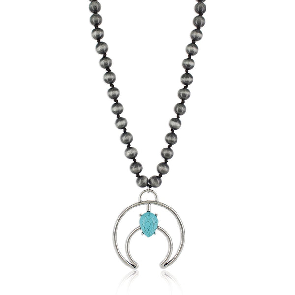 Crescent Silver Necklace