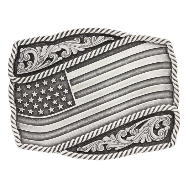 Attitude Waving Flag  Buckle
