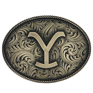 Yellowstone Filigree Oval Belt Buckle