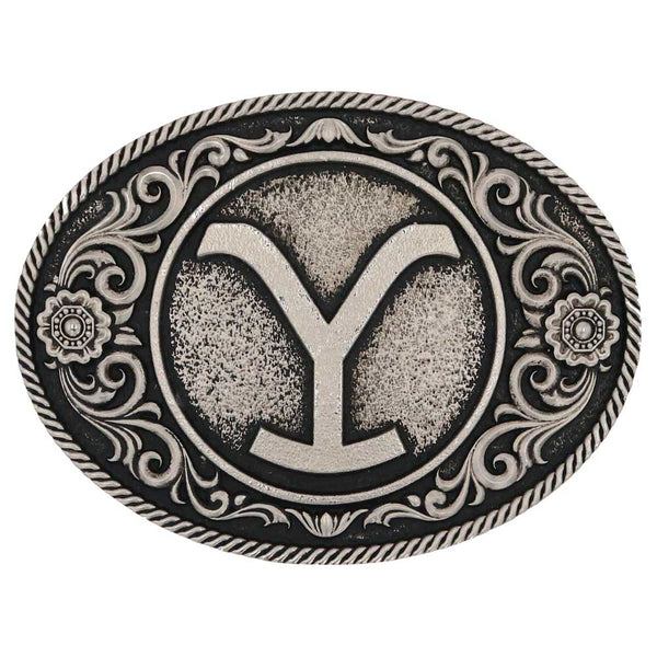 Yellowstone Y Floral Belt Buckle