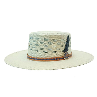 CHARLIE 1 HORSE BLUE ROAN STRAW HAT