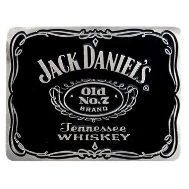 JACK DANIELS OLD NO 7 LABEL PEWTER BUCKLE