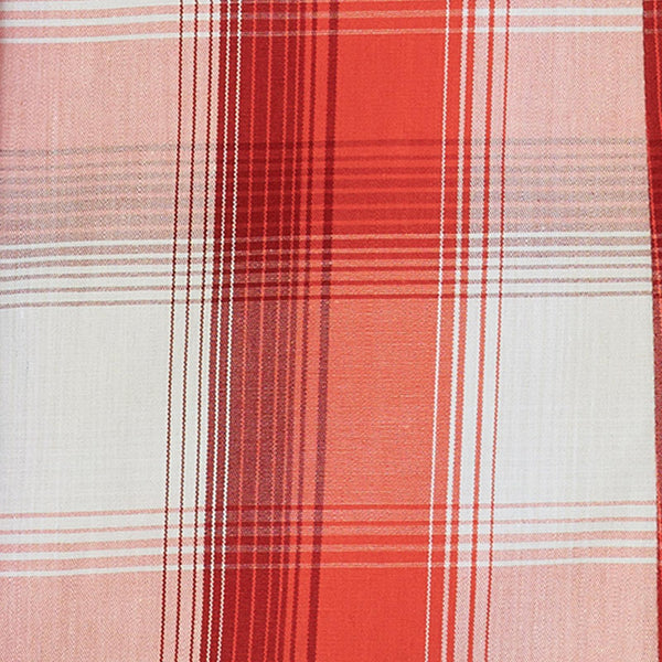 LADIES ORANGE PLAID LONG SLEEVE SHIRT