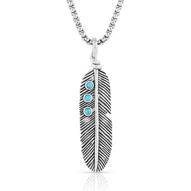 Prairie Hawk Feather Necklace