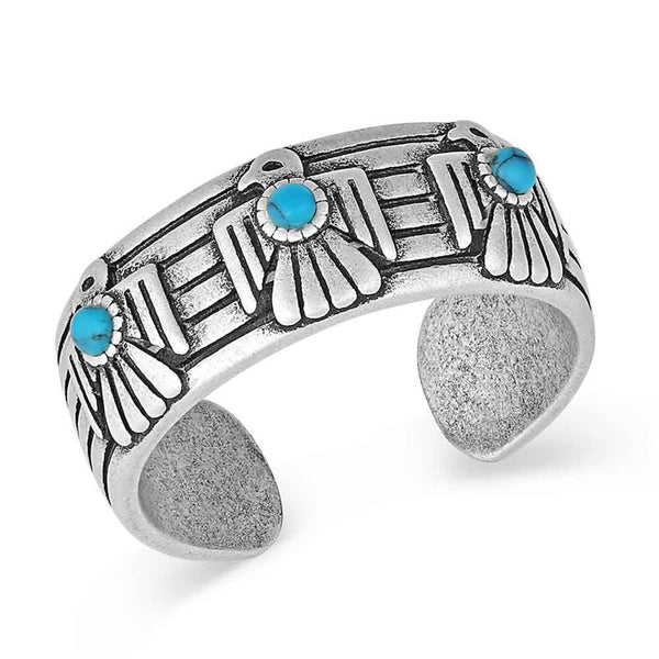 Rising Above Thunderbird Turquoise Ring