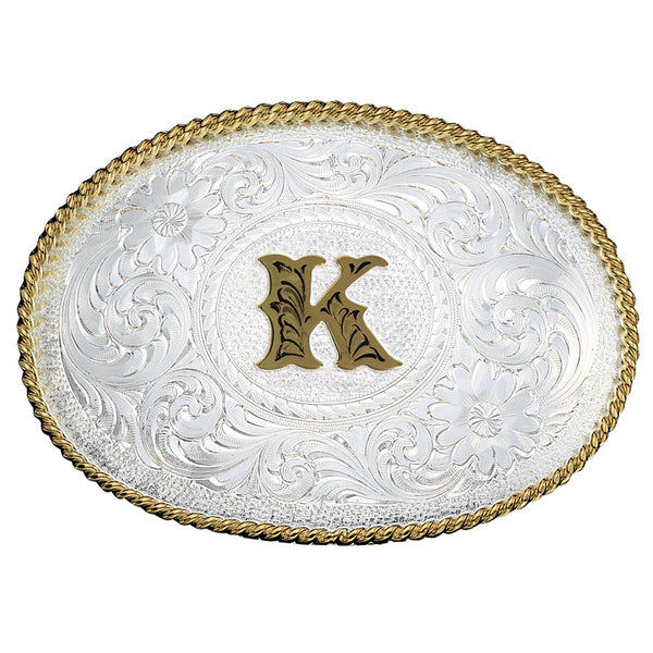 Two Tone Initial K Buckle