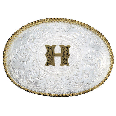 Two Tone Initial H Buckle