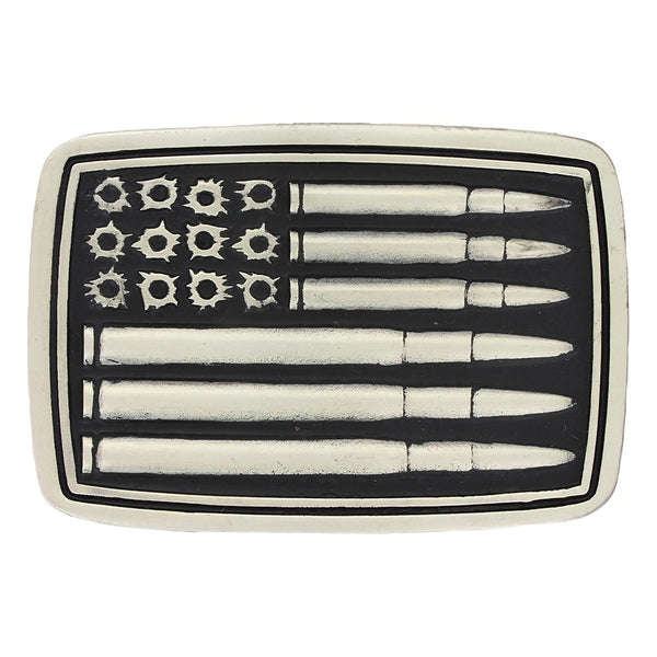 Bullets & Holes Flag Attitude Buckle