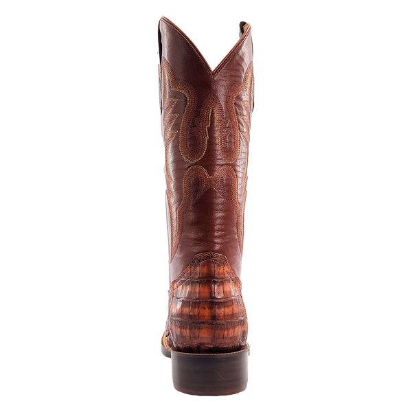 MENS ANTIQUE COGNAC CAIMAN TAIL/ANTIQUE TAN GOAT